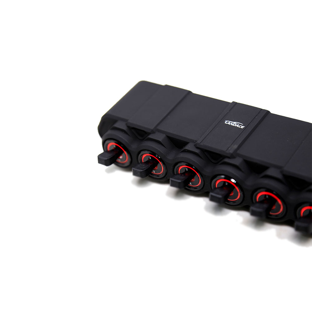 2023 Aluminum Alloy Wireless LED Light Controller 6-gang Switch Panel With Relay Car Used OEM Accepted