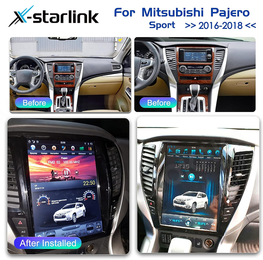 Android Car Radio Video 12.1 inches for Mitsubishi Pajero Sport 2017 2018 2019