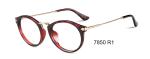 Fashionable Flexible Round Eye Parim Eyeglasses Frames / Metal Temple Eyeglass