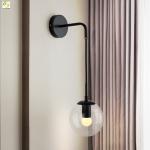 Nordic Simple Metal Crystal Wall Lamp For Living Room Bedroom Beside Aisle