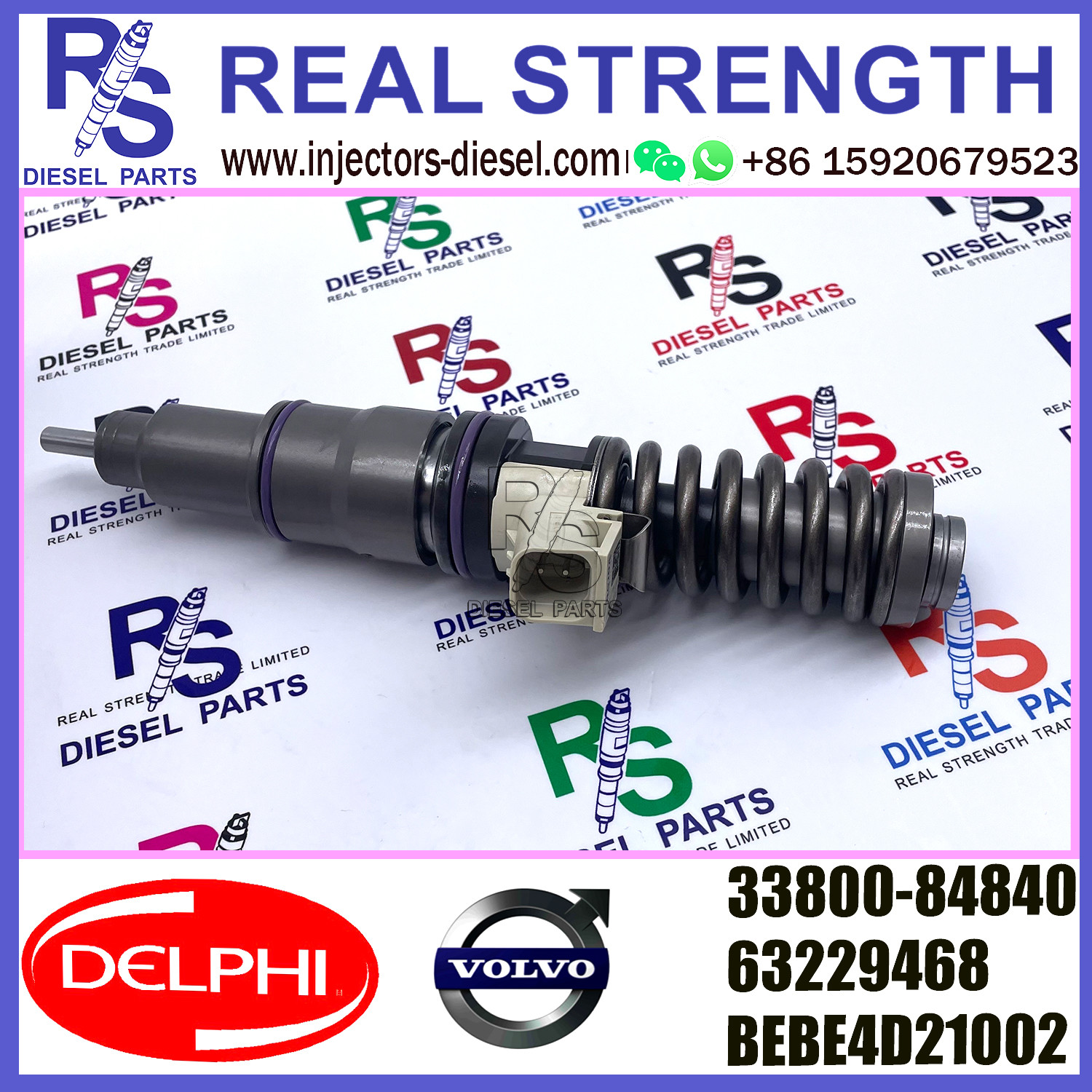 V-O-L-V injector 33800-84840 BEBE4D21002 Fuel Injection Injector 63229468 BEBE4D21002 E3.18 for HYUNDAI L ENGINE