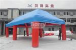 Outdoor Big Event Advertising Inflatable Tent , Red And Blue Portable Air-Saeled