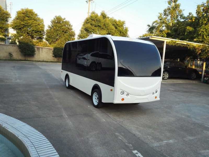 12 Seats Autonomous Shuttle Bus , City Self Driving Bus With Satellite Mapped Route