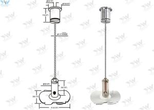 Wholesale 1 / 16 ″Stainless Steel Cable Suspension Kits / Cable Display System With T - Bar Clip from china suppliers