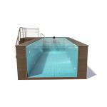 Acrylic Non-Yellowing Piscina Prefabricada 30 for Outdoor Luxury Above Ground