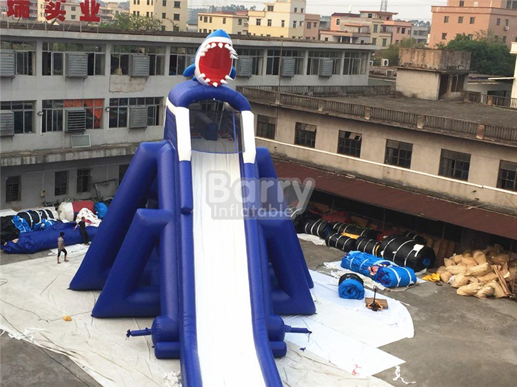 Commercial Giant Sharp Long Inflatable for Kids / Adult Aqua Park