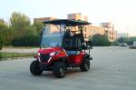 Red Lithium Battery Electric Off-Road Golf Cart Can Seat Four People And