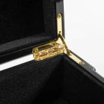 Birch Wood Custom Wooden Gift Boxes With Black Lacquer OEM ODM