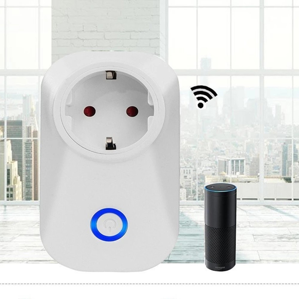 Durable 100 - 240V AC Wifi Smart Power Plug Electrical UK Power Strip Smart Wifi Plug