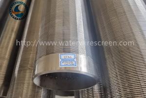 Wholesale 304 Stainless Steel Well Screen Pipe Corrosion Resistant For Groundwater Slot Size 0.25mm from china suppliers