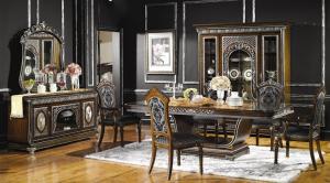 Wholesale 120cm 130cm 150cm Luxury Wood Dining Room Sets Antique Wooden Dining Table Set from china suppliers