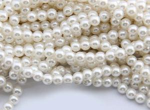 Wholesale Whtie Color 3mm -30mm Round ABS Plastic Bead Imitation Pearls Strand from china suppliers