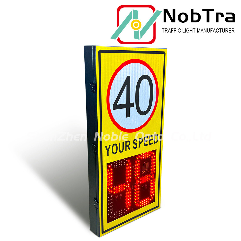 Traffic Sign Installation Digital Speed Limit Signs with Mounting Brackets and 1 Years