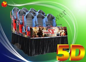 Wholesale Luxury Pneumatic 6 / 8 Seat 5D Movie Theater Simulator Equipment from china suppliers