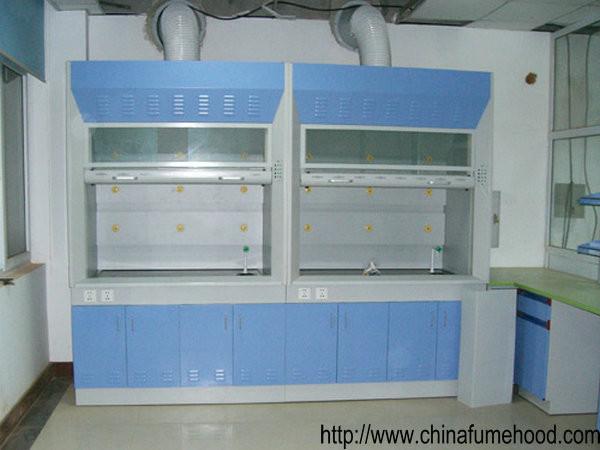 Lab Metal Steel Fume Hood 50mm Height Adjustable Feet Physiochemical Board