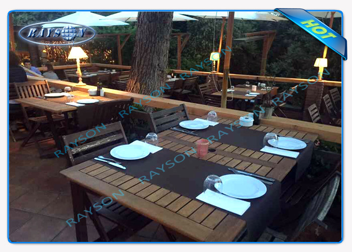 Nonwoven Cleaning Environmental Non Woven Tablecloth For Hotel , 45g 50g 60g Customized