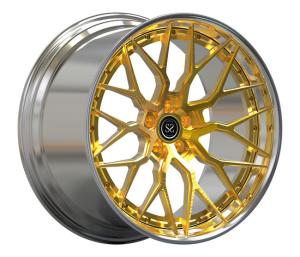 Wholesale Staggered 21x10 2 Piece Forged Wheels Front 22x12 Rear Polished Ferrari 812 Rims from china suppliers
