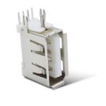 10mm Usb Female Solder Connector , Side Plug Usb 3 Female Connector Short Body