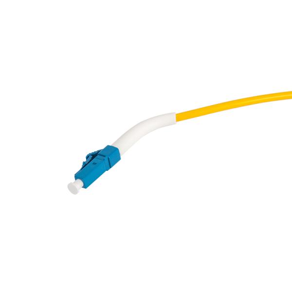 (Angle Boot 45 Degree ) LC/UPC To LC/UPC Fibre Patch Cords OD3.0mm Simplex SM 1 Simplex(LSZH) Yellow Color 5M