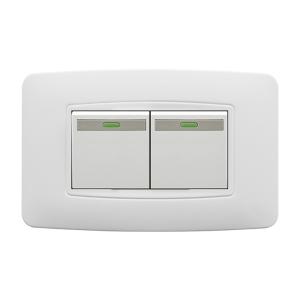 Wholesale American Standard 2 Gang 2 Way Switch 118T SERIES ABS Material White Color from china suppliers