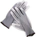 Slip Resistant Gardening Gloves 13 Gauge Polyester PU Coated Hand Gloves For