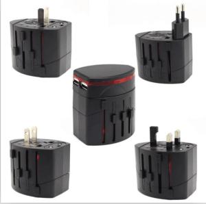 Wholesale 5V 1A / 5V 2.1A Universal Power Adapter Travel Black AC Wall Mount Charger from china suppliers