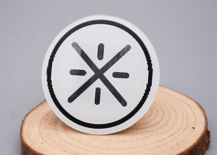 Silicone Rubber Backing, Printed With A Black Reflective Logo,For Clothing