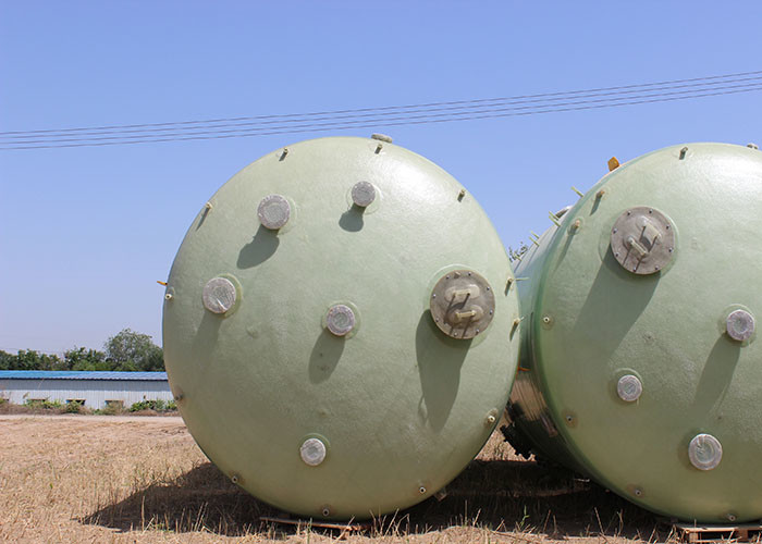 4000mm*8290mm FRP Chemical Storage Tank Cylindrical 100 Cubic Meters