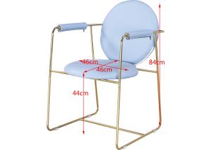 Wholesale Ergonomic 46cm 84cm Faux Leather Metal Dining Chairs from china suppliers