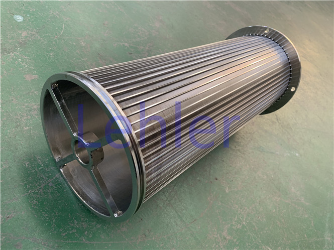 50 Micron Cylindrical Wedge Wire Screens Wire Wrapped Drum