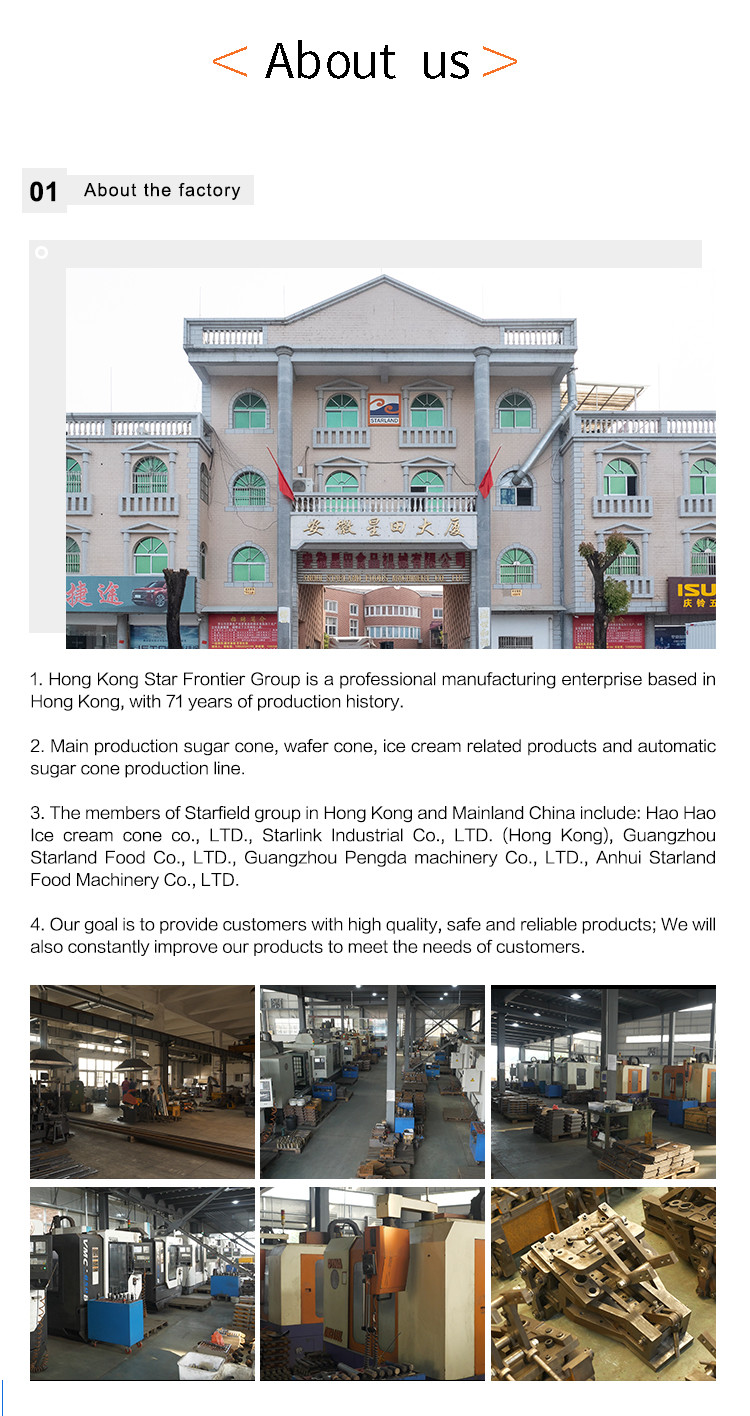 Factory Direct Fully Automatic Barquillo Cone Baker Biscuit Maker Machine