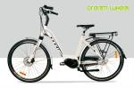 Mid Motor Ladies 28km/H Electric Urban Bike 36V 350W