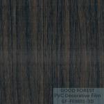 Decorative Black PVC Film 1260mm - 1330mm Width Wooden Grain