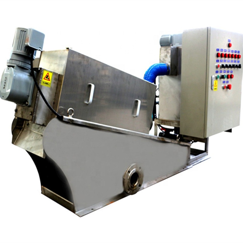 Customizable Carbon Steel WWTP STP Sludge Dewatering Screw Press for Sludge Treatment