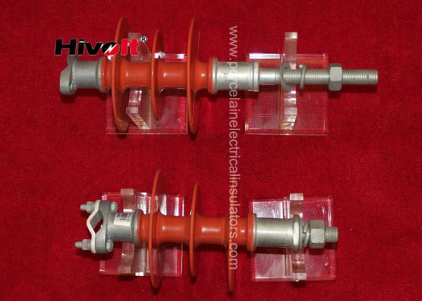 10KN Cantilever Strength Electrical Porcelain Insulators Fiber Glass Core