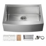 Single Bowl 36 Inch Kitchen Sink Apron Front Farmhouse Workstation 304 Stainless