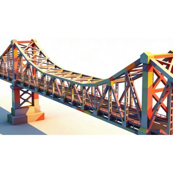 Recyclable Prefab Steel Structure Bridge Railway Quick Assembly