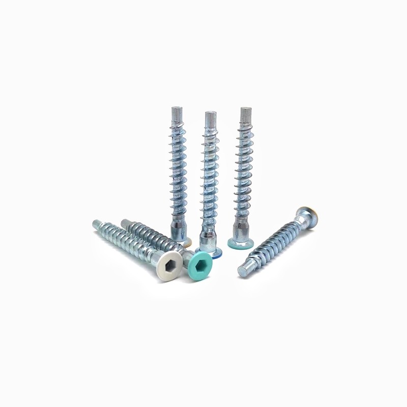 Countersunk Head Hexagonal Self Tapping Roller Thread Of Furniture Screws Galvanizing