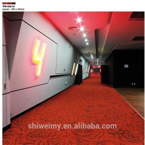 Wholesale Chinese red rose romantic design wall to wall nylon room carpet from china suppliers