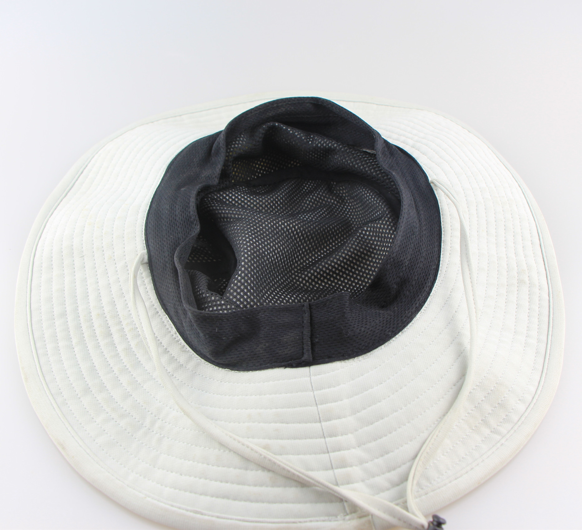 Casual Hiking Fishing Boonie Bucket Hat , Embroidery Logo Beige Bucket Hat