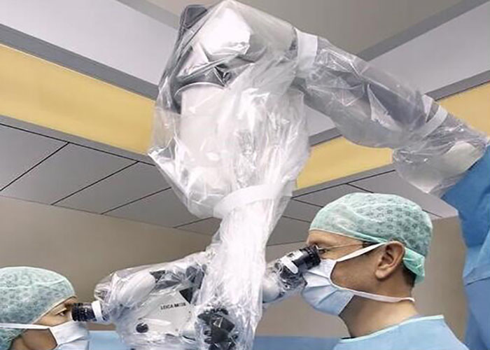 Disposable Medical Equipment Microscope Drape Protective Film For Wrapping Wires Cables