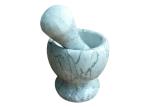 Kitchen Cookware Stone Mortar And Pestle Outside Polished Damp Proof