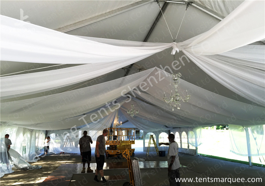 Hot Dip Galvanized Steel Connector 15x20M Party Event Tents For 250 People