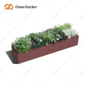 Wholesale Length 300mm-1000mm Outdoor Metal Planter Corten Steel Rectangular Planter from china suppliers