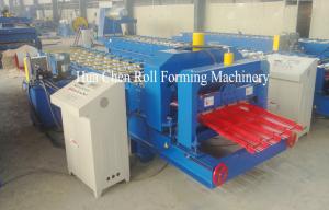 Wholesale 45# Steel Corrugated Glazed Tile Roll Forming Machine 0.4 - 0.6mm Hydraulic Cutting from china suppliers