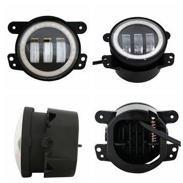 Black aluminum 4 Inch 30W Led Fog Lights DC12-15V For Trucks Harley Motorcycles
