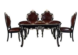 Wholesale MDF Carving Baking Paint Process Minimalist Dining Table from china suppliers