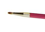 10mm Yellow Nylon 115mm Wooden Handle Flat Liner Brush Light Weight