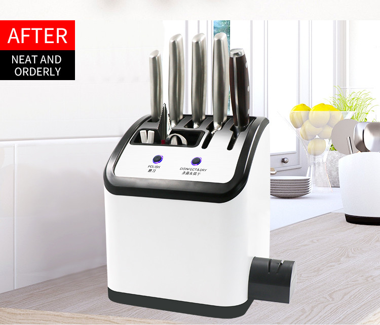 Modern Knife Storage Block with Bristles Perfect for Home Restaurant/ Bamsira_BSCI,FSC