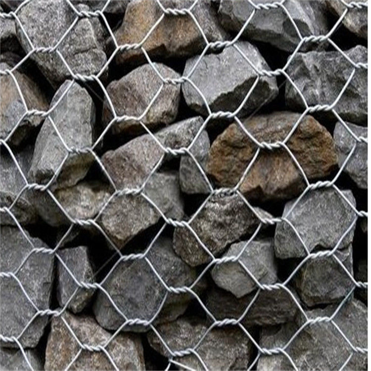 Hexagonal Weave Galvanized Gabion Wire Mesh 4x1x1